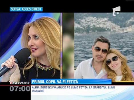 Alina Sorescu va fi mama de fetita