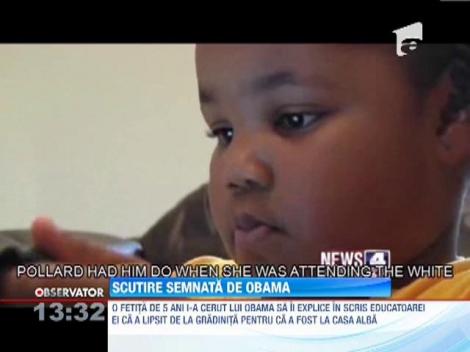 Scutire semnata de Barack Obama