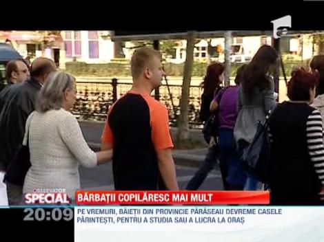 Barbatii copilaresc mai mult