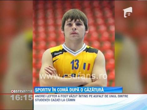 Andrei Lefter, fost jucator de baschet la CSU Atlassib Sibiu si CSU Ploiesti, in coma dupa o cazatura