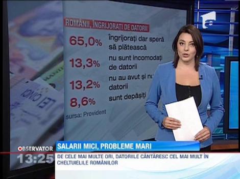Majoritatea angajatilor spun ca la final de luna, raman cu cheltuieli neacoperite