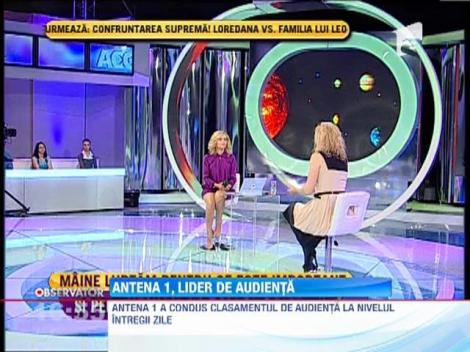 Antena 1, lider de audienta atat pe targetul comercial, cat si in randul publicului din mediul urban