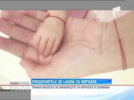 Traian Bsescu a postat pe Facebook poze cu nepotica