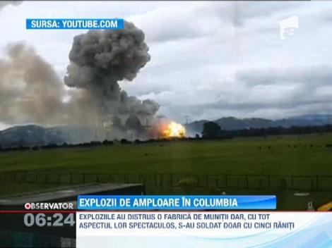 Explozii de amploare la o fabrica din Columbia