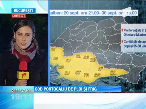 Urmeaza 3 zile cu vijelii si temperaturi scazute