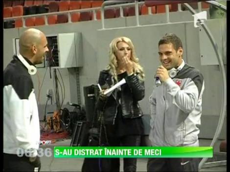 Stelistii si timisorenii s-au distrat inainte de meci