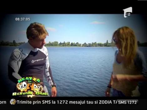 Flavia Mihasan s-a apucat de flyboard!