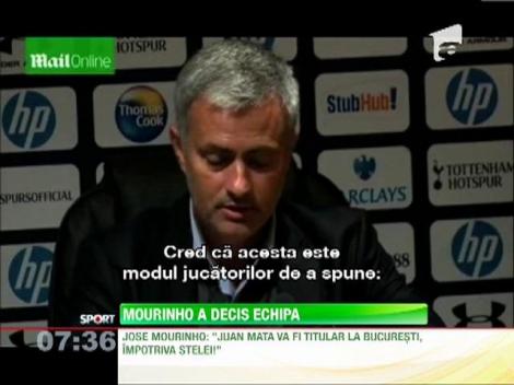 Jose Mourinho a anuntat echipa pentru meciul cu Steaua