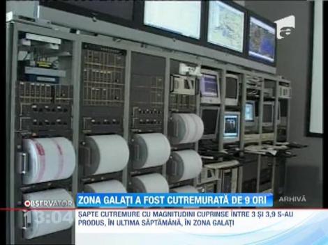 Zona Galati a fost cutremurata de noua ori