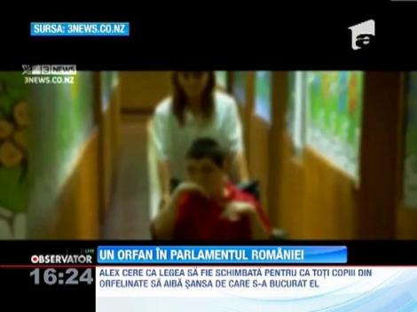 Un orfan in Parlamentul Romaniei