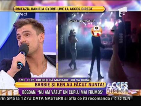 Bogdan Vladau, cavaler de onoare la nunta anului: "Nu am vazut cuplu mai frumos!"