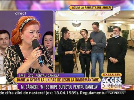 Daniela Gyorfi si-a condus mama pe ultimul drum