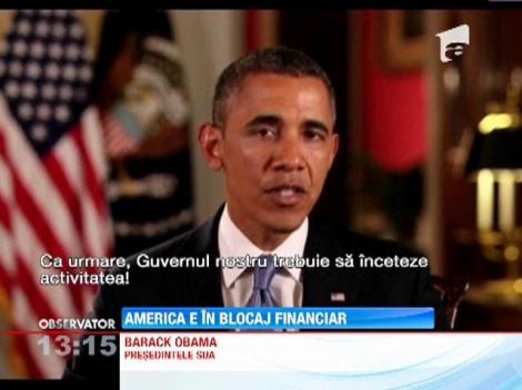 Criza in SUA: Guvernul american, constrans sa-si inceteze activitatile