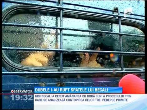 Gigi Becali se plange ca dubele inchisorii ii provoaca probleme cu spatele