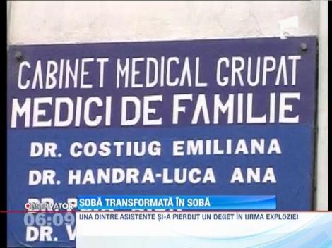 O soba de teracota a explodat intr-un cabinet medical. Doua asistente au fost ranite