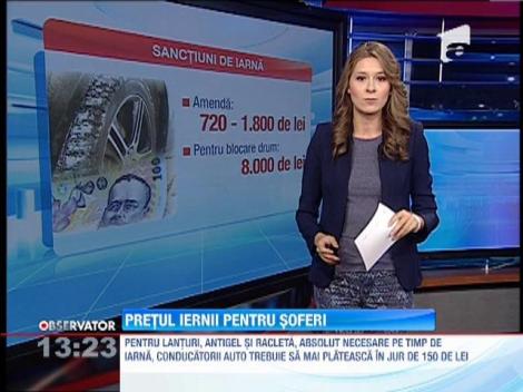 Specialistii indeamna conducatorii auto sa-si echipeze masinile pentru iarna
