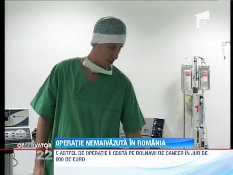 O pacienta bolnava de cancer a fost operata cu un pix de ultima generatie