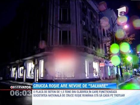 O placa de beton putea provoca o tragedie, in Capitala