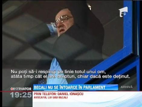 Gigi Becali are interzis sa mai lucreze in Parlament