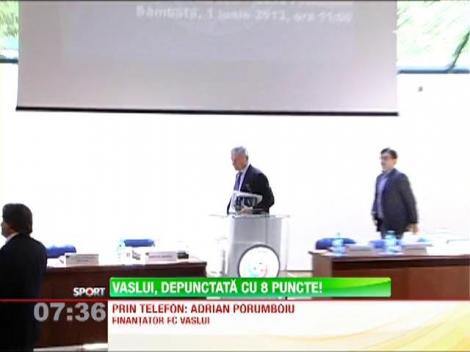 FC Vaslui a fost penalizata cu opt puncte