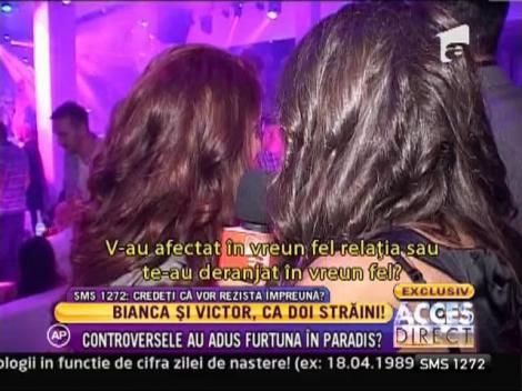 Bianca Dragusanu si Victor Slav, ca doi straini!