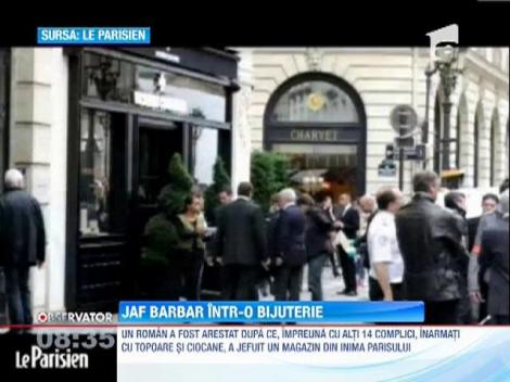 Atac barbar intr-un magazin de ceasuri de lux din inima Parisului!