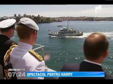 Marina Australiana, spectacol pentru printul Harry