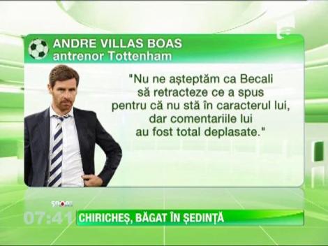 Vlad Chiriches, bagat in sedinta de Andre Villas Boas