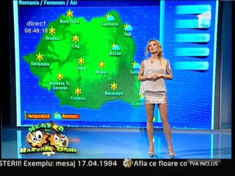 Vremea cu Flavia Mihasan: "Cald, din ce in ce mai cald!"