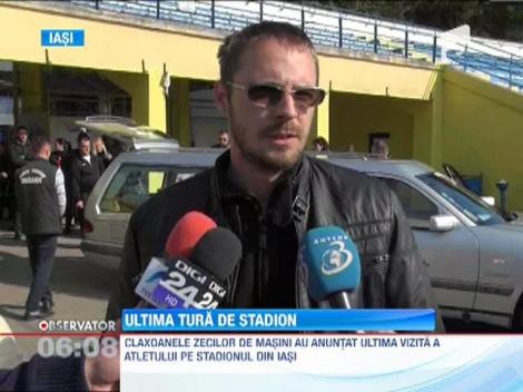 Atletul Stefan Pavel, ultima tura pe stadion