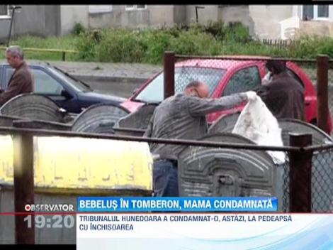 Femeia din Petrosani, care si-a aruncat bebelusul la tomberon, risca sase ani de inchisoare