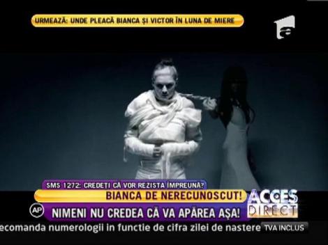Bianca Dragusanu, de nerecunoscut intr-un videoclip horror