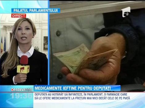 Medicamente mai ieftine pentru deputati