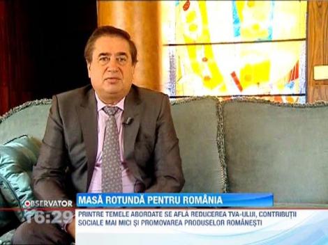 Oamenii de afaceri din Romania se intalnesc cu oficialii romani sa discute problemele tarii