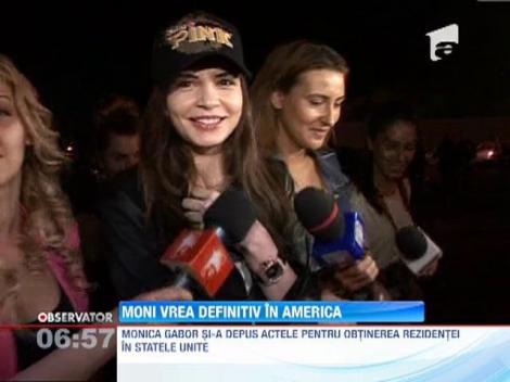 Monica Gabor a depus actele pentru obtinerea rezidentei in Statele Unite
