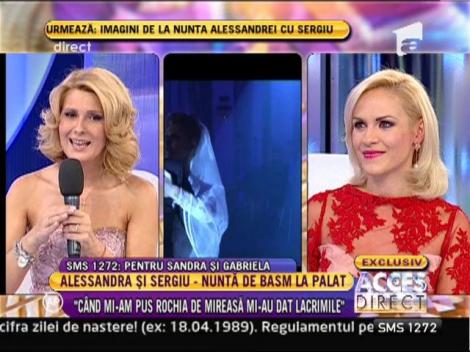 Sandra: "Cand mi-am pus rochia de mireasa mi-au dat lacrimile!"