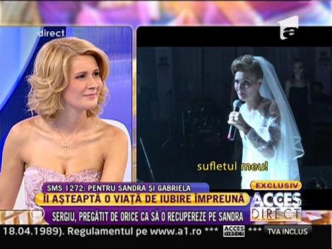 Mireasa Sandra Stoicescu: "Am fost rascumparata cu iubire"