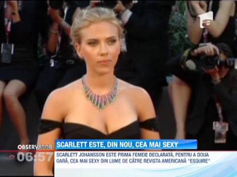 Scarlett Johansson, din nou, cea mai sexy femeie din lume