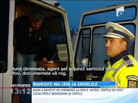 Inghesuiti  in maxi-taxi mai ceva ca sardelele