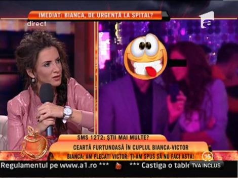 Cearta furtunoasa in cuplul Bianca- Victor Slav!