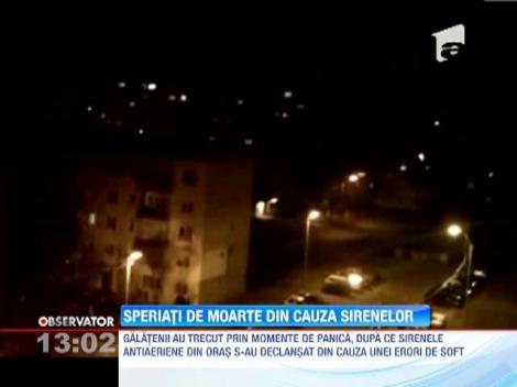 Galatenii, speriati de moarte din cauza sirenelor