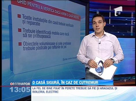 Sfaturi in caz de cutremur