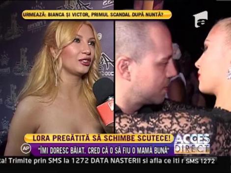 Lora: "Imi doresc un baiat. Cred ca o sa fiu o mama buna!"