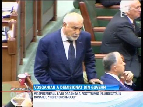 Varujan Vosganian a demisionat din Guvern