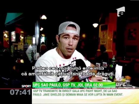 Jake Shields, la piata, inainte sa se lupte cu Demian Maia