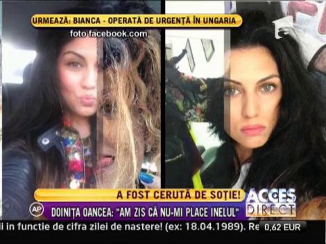 Actrita Doinita Oancea a fost ceruta de sotie