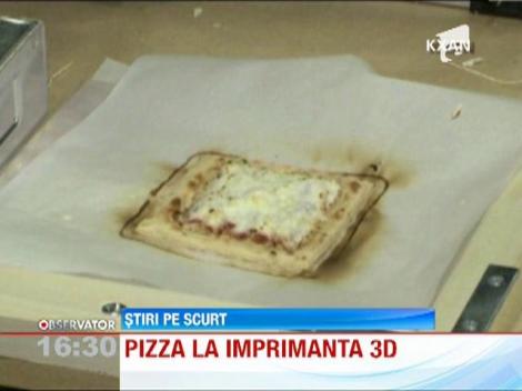 Pizza realizata la imprimanta 3D! Ai manca asa ceva?