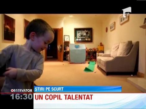 Un baietel de 3 ani din Irlanda este talentat la golf