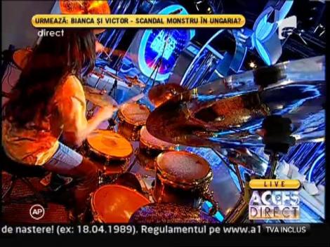 "Micul Tandarica" a facut show la tobe, in platoul de la Acces Direct!