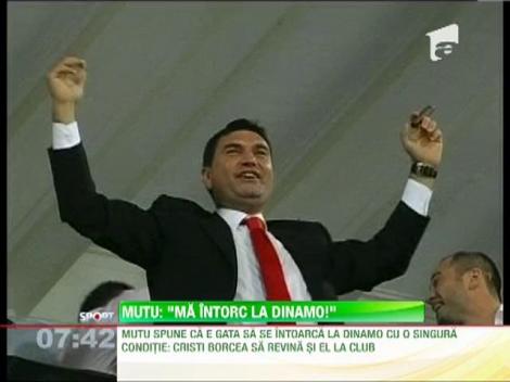 Mutu vrea s-o duca pe Dinamo in Liga Campionilor